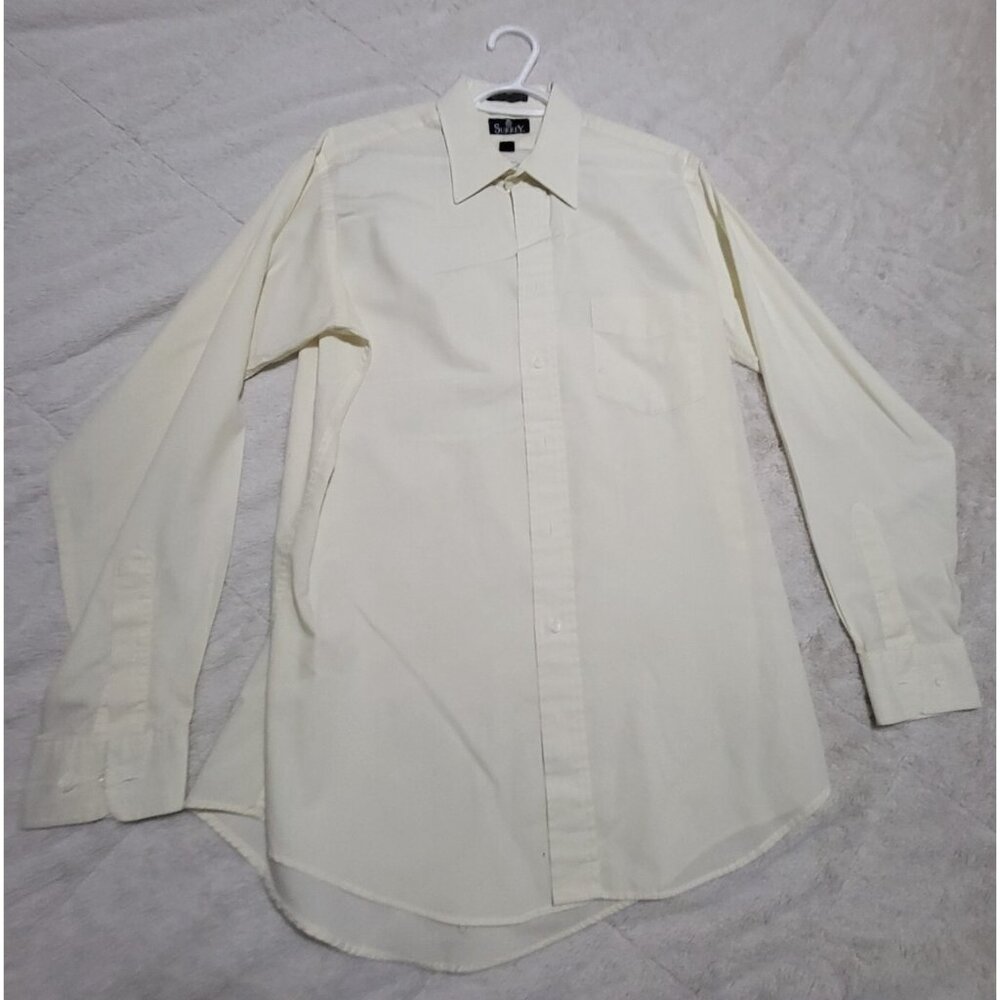 Surrey Button Down Shirt 16 34/35 White Single needle tailoring